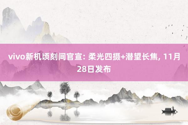 vivo新机顷刻间官宣: 柔光四摄+潜望长焦, 11月28日发布