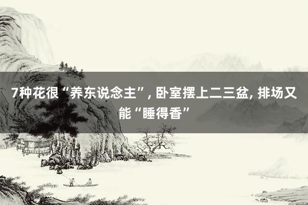 7种花很“养东说念主”, 卧室摆上二三盆, 排场又能“睡得香”