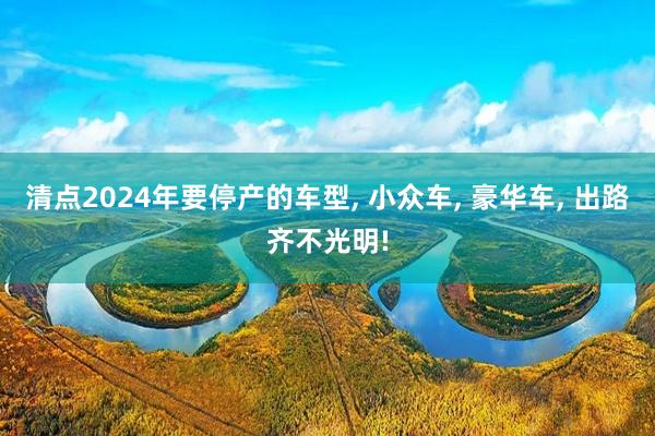 清点2024年要停产的车型, 小众车, 豪华车, 出路齐不光明!